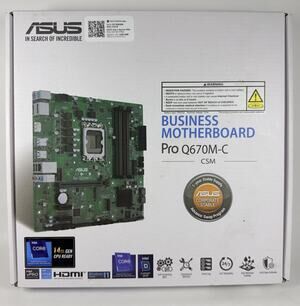 ASUS Pro Q670M-C CSM LGA1700 Business Motherboard - New